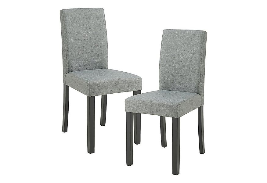 en.casa Esszimmerstuhl (Set, 2 St), »Hamburg« Polsterstuhl Textil Holzbeine günstig online kaufen