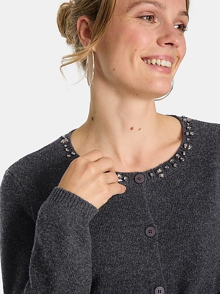 Lieblingsstück Strickjacke "BrilliL", in klassischer Rundhalsform günstig online kaufen