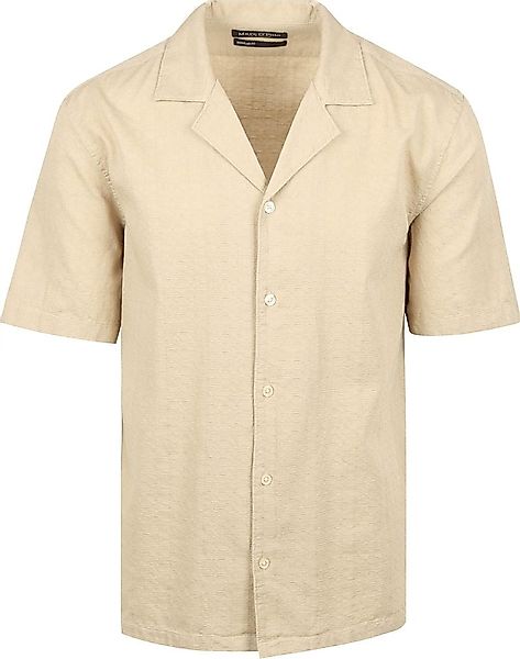 Marc O'Polo Crèpe Hemd Short Sleeves Beige - Größe XXL günstig online kaufen