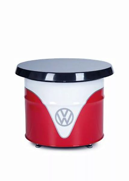 VW Collection by BRISA VW T1 Bus Ölfass-Tisch rot günstig online kaufen