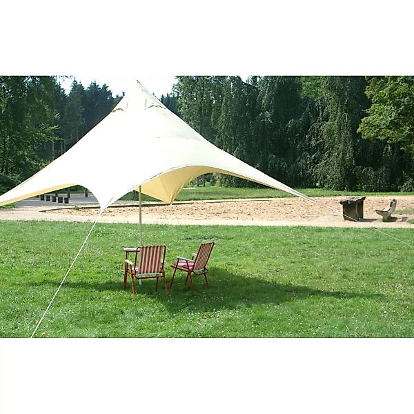 Floracord Camping Pyramiden Sonnensegel Sand 400 cm x 400 cm günstig online kaufen