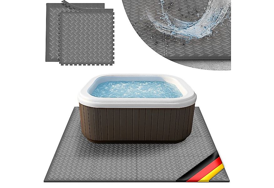 tillvex Pool-Bodenschutzfliese tillvex® Whirlpool Unterlage eckig 200 cm Bo günstig online kaufen