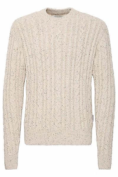 Casual Friday Strickfleece-Pullover "Strickpullover CFKARL cable crew neck günstig online kaufen