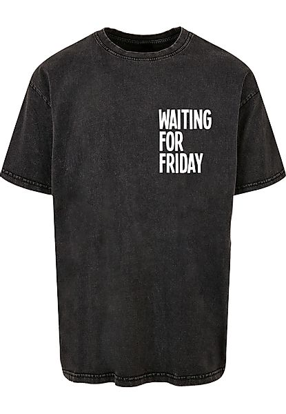 MisterTee T-Shirt "MisterTee Waiting For Friday Acid Washed Heavy Oversize günstig online kaufen