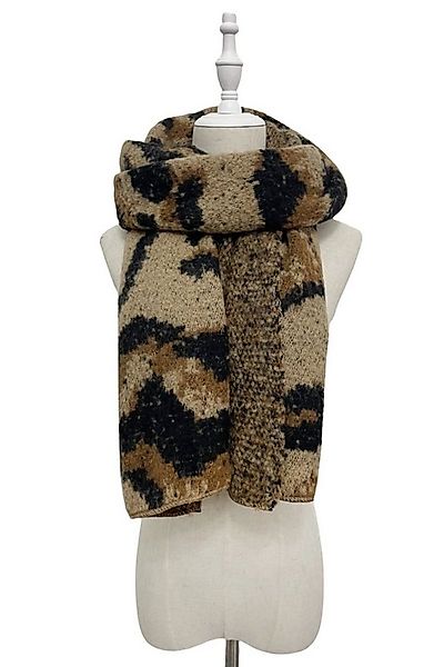 Fashion Scarf World Modeschal Modischer Wollschal mit angesagtem Leopardenm günstig online kaufen