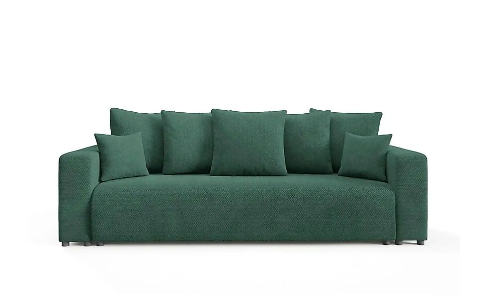 Schlafsofa EVORA Türkis   ¦ grün ¦ Maße (cm): B: 247 H: 88 Polstermöbel > S günstig online kaufen