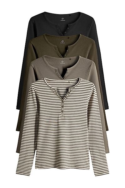 The Set Langarmshirt The Set gerippte günstig online kaufen