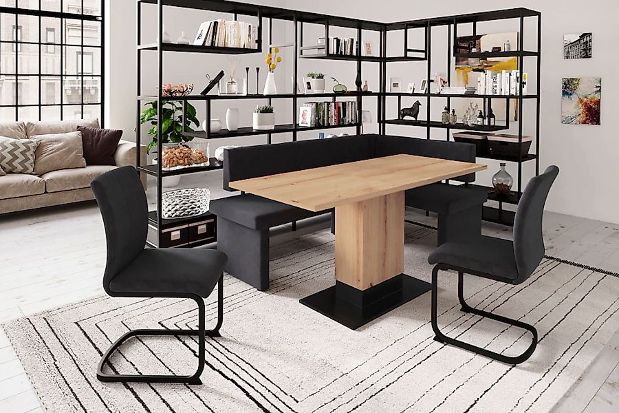 HELA Eckbankgruppe "Pia" Set, 4 Stk. tlg. Esstisch ausziehbar, Bank links/r günstig online kaufen