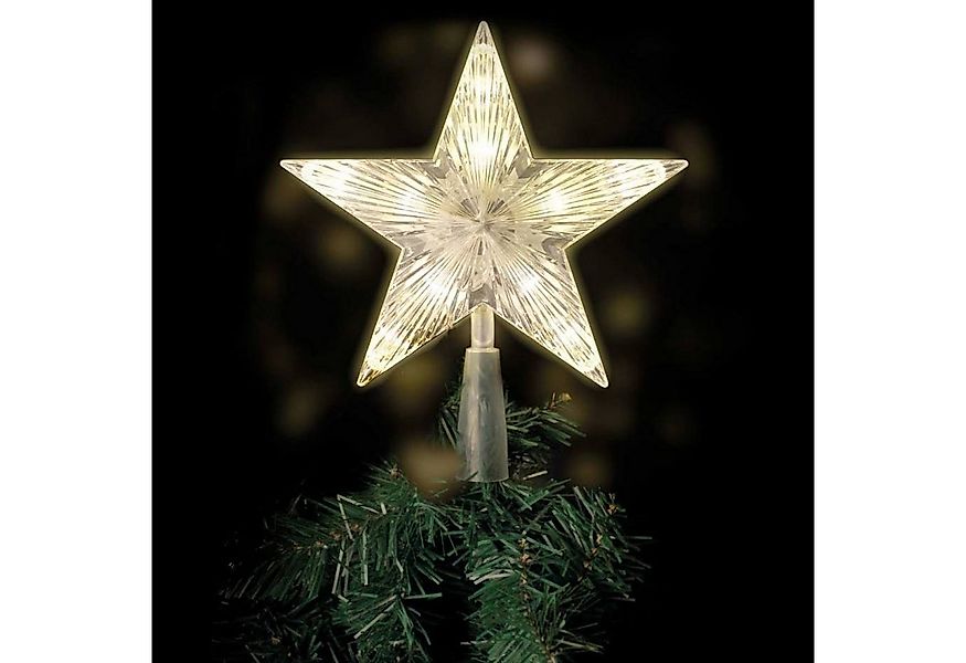 Mojawo Lichtervorhang LED Baumspitze Stern Weihnachtsbaumspitze 10 LEDs Bat günstig online kaufen