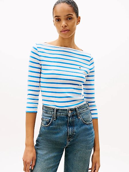 Tommy Hilfiger 3/4-Arm-Shirt "NEW CODY SLIM BOAT-NK 3/4SLV", mit Logosticke günstig online kaufen