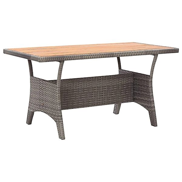 vidaXL Gartentisch Grau 120x70x66 cm Akazie Massivholz 316586 günstig online kaufen