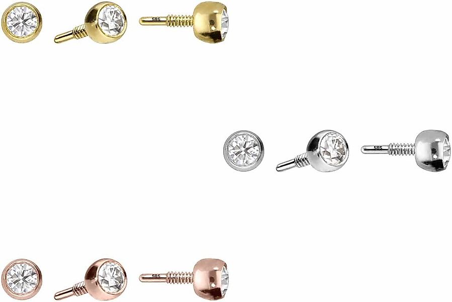 PIERCINGLINE Piercing-Set 14 Karat Gold Schraubkugel günstig online kaufen