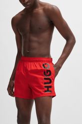 HUGO Underwear Badeshorts "ABAS" seitlich mit großem HUGO Logo-Print günstig online kaufen