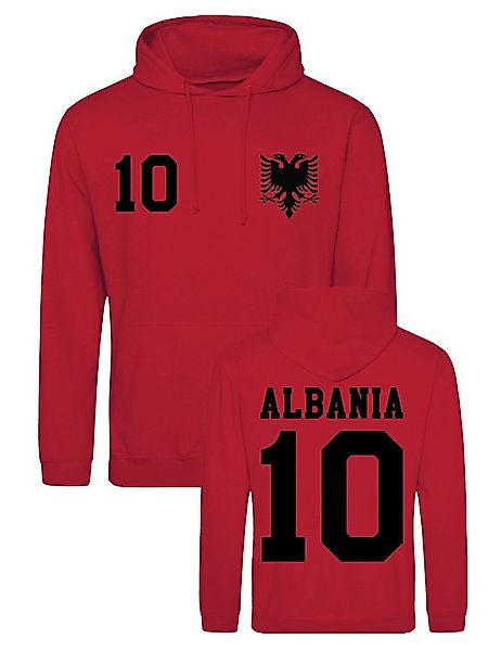 Youth Designz Hoodie Albanien Herren Hoodie Pullover im Fußball Trikot Look günstig online kaufen