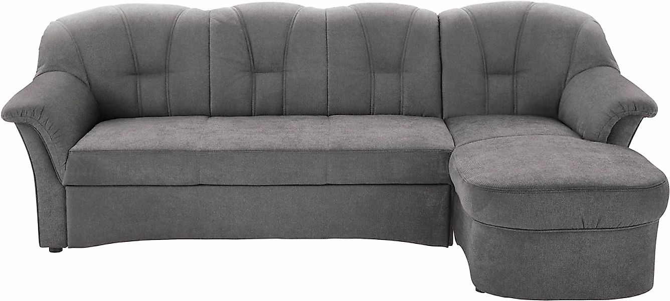DOMO collection Ecksofa "Papenburg, zeitlose Rückensteppung, elegante Forme günstig online kaufen