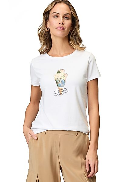 Zero Kurzarmshirt zero Shirt mit Eismotiv günstig online kaufen