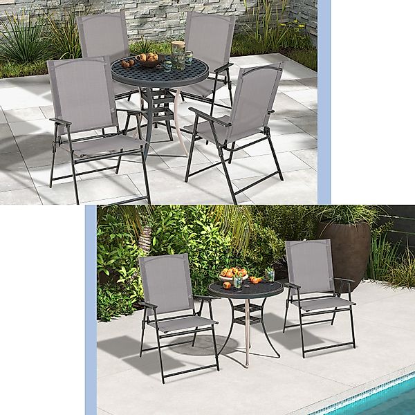 COSTWAY Gartenstuhl Klappstühle (2 St), klappbar günstig online kaufen