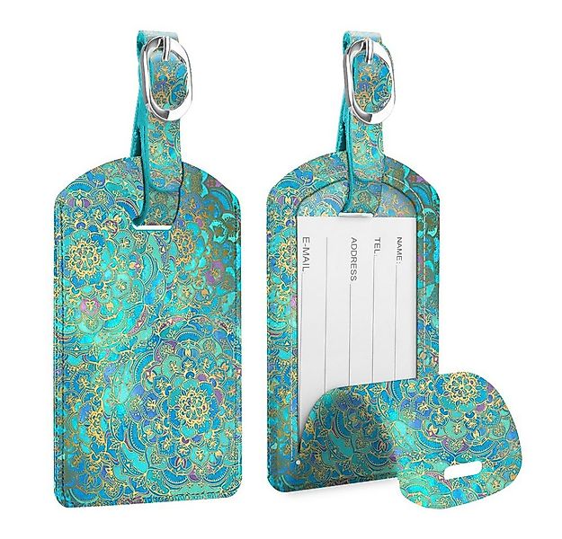 Fintie Gepäckanhänger Kofferanhänger aus Kunstleder, Gepäckanhänger ID Etik günstig online kaufen