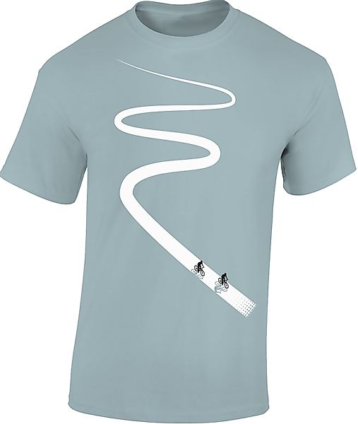 Baddery Print-Shirt Fahrrad T-Shirt: "Radweg" - günstig online kaufen