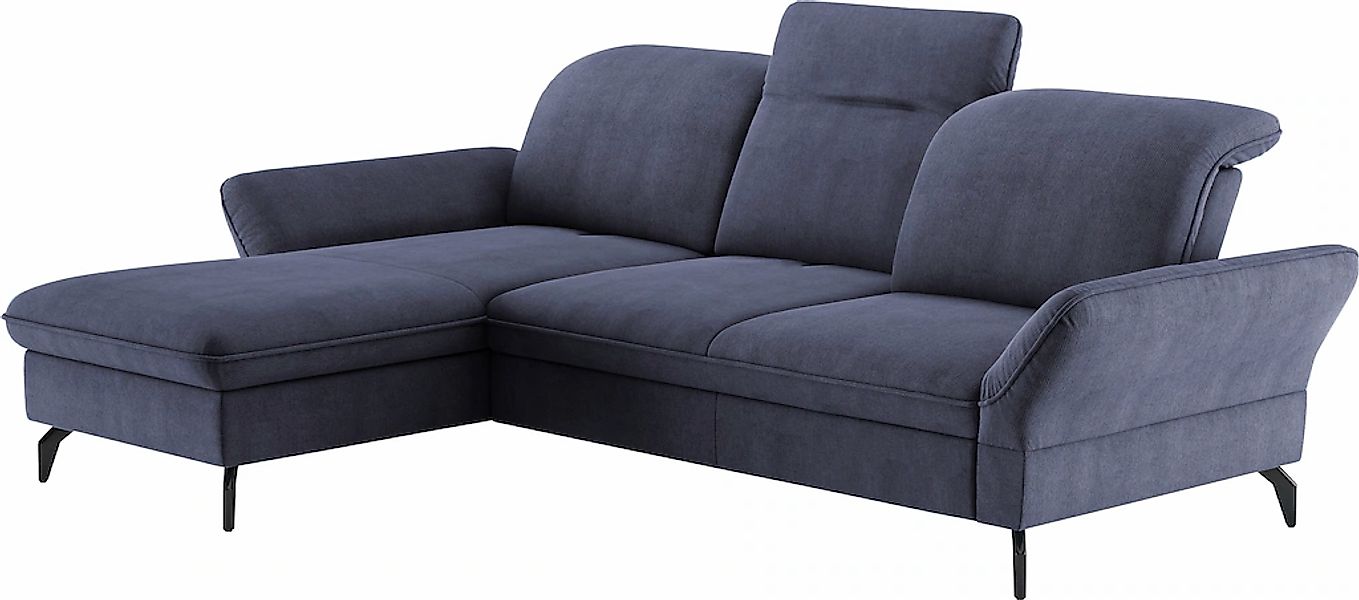 sit&more Ecksofa "Leandro L-Form" Wahlweise mit Bett-, Kopfteil - und Armle günstig online kaufen