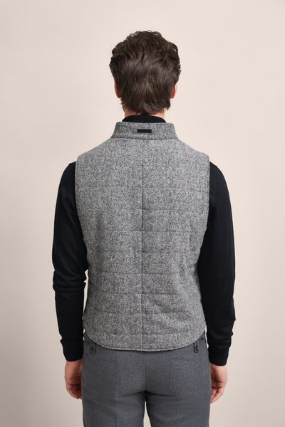 bugatti Kurzweste mit tonalem Fischgratmuster günstig online kaufen