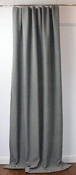 novumfix Vorhang Filzvorhang Softfilz Kälteschutz grau XXL Längen Kräuselba günstig online kaufen