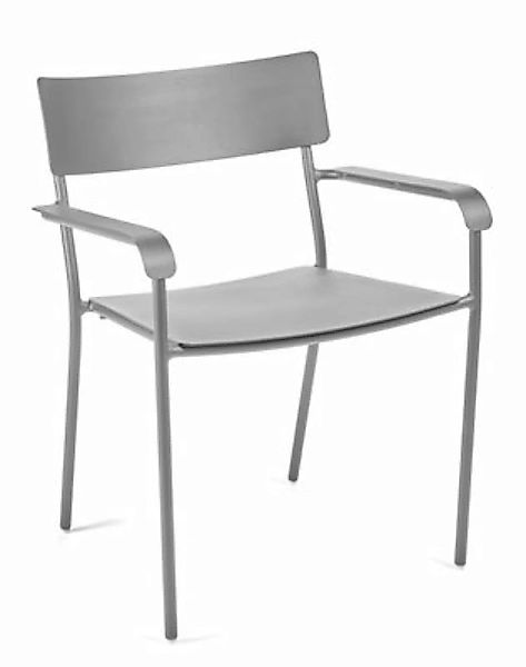 Stapelbarer Sessel August metall grau / Aluminium - Serax - Grau günstig online kaufen