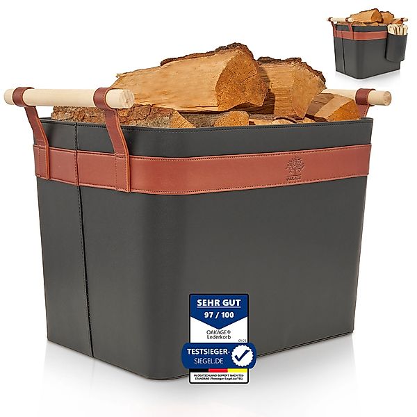 OAKAGE Kaminholzkorb Holzkorb für Kaminholz Groß günstig online kaufen