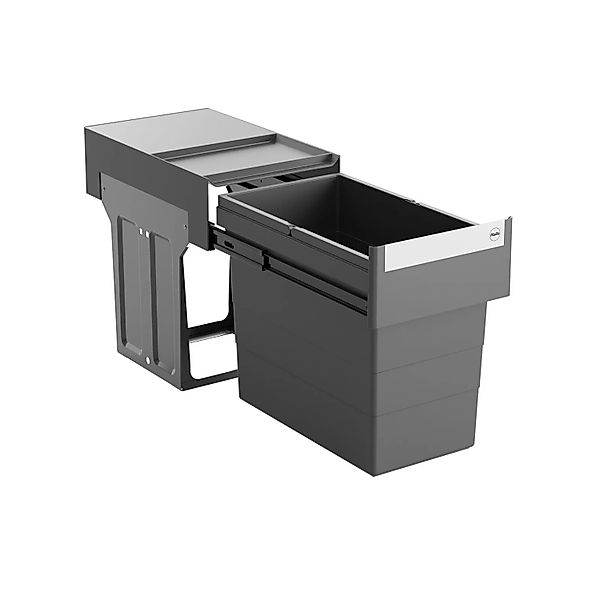 HAILO Abfallsammler Mülleimer Tandem 28L Vollauszug Dunkelgrau 3666911 günstig online kaufen