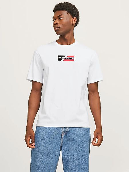 Jack & Jones Rundhalsshirt "JJECORP GRAPHIC TEE SS O-NECK NOOS", mit Logo P günstig online kaufen