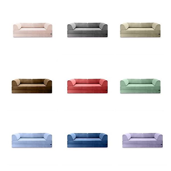 Alsterdüne Schlafsofa Modulares Kaltschaum-Sofa mit Schlaffunktion, Cord, B günstig online kaufen