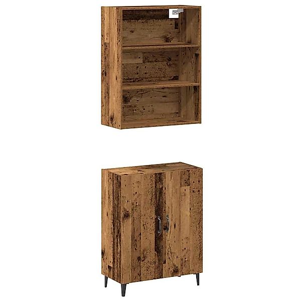 vidaXL Sideboard mit Wandschrank Altholz-Optik Holzwerkstoff 3329223 günstig online kaufen