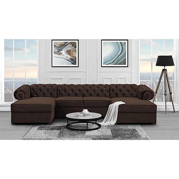 Beautysofa Ecksofa mit Schlaffunktion und zwei günstig online kaufen