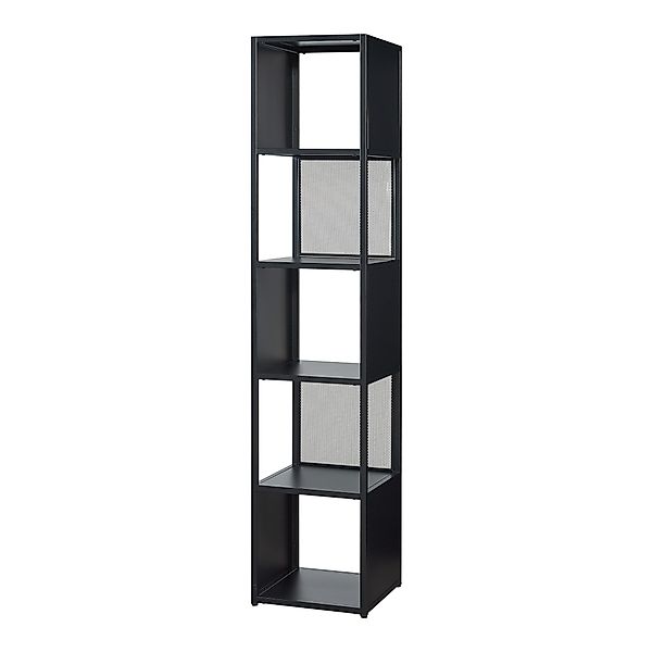 en.casa Standregal, »Finspång« 185x38x38 cm Schwarz günstig online kaufen