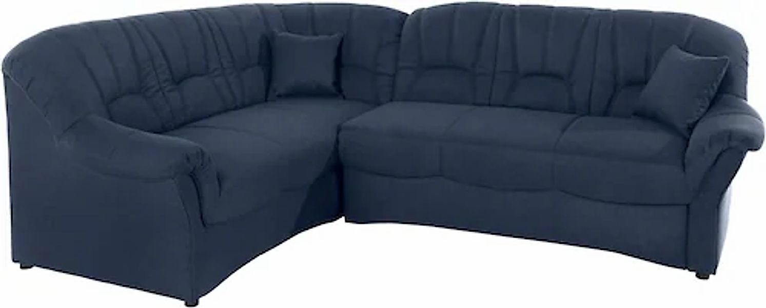 DOMO collection Ecksofa »Bahia, zeitlos und elegant, bequeme Armlehnen, L-F günstig online kaufen