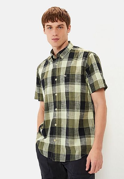 camel active Kurzarmhemd aus reiner Baumwolle Kurzarm Button-Down Button-Do günstig online kaufen