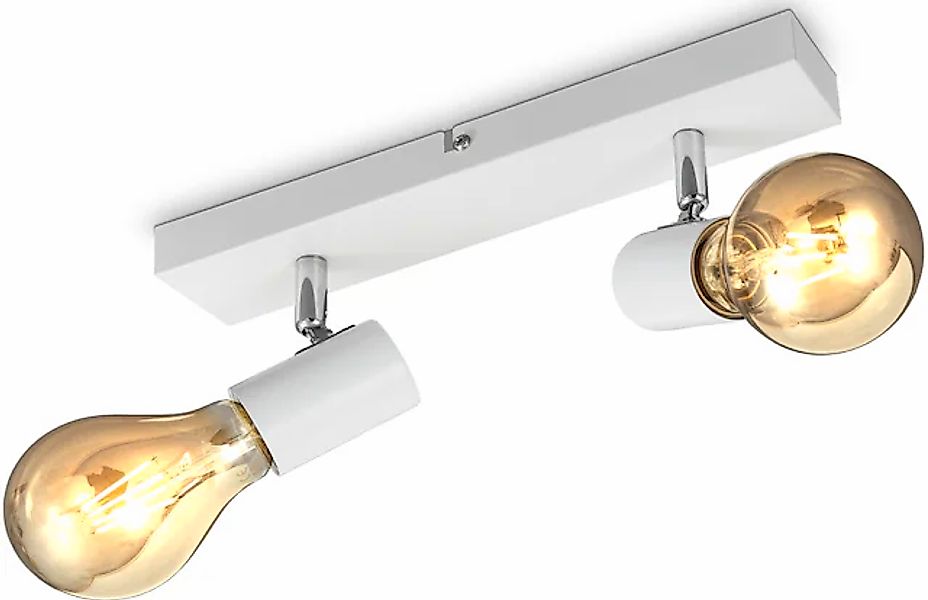 B.K.Licht Deckenspots »BK_DS1360 Deckenleuchte, Schwenkbar, Drehbar, E27-Fa günstig online kaufen