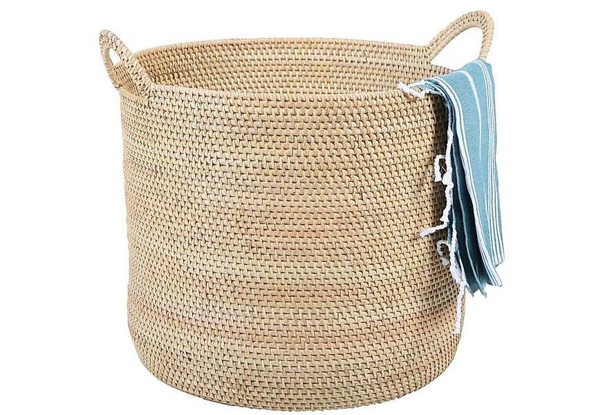 Casa Moro Flechtkorb Rattan Korb ELIE NATUR mit Henkel Weidenkorb (Obstkorb günstig online kaufen
