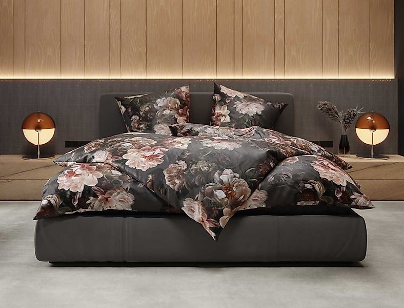 BETTWAESCHE-MIT-STIL Bettwäsche Mako Satin Bettwäsche midnight günstig online kaufen