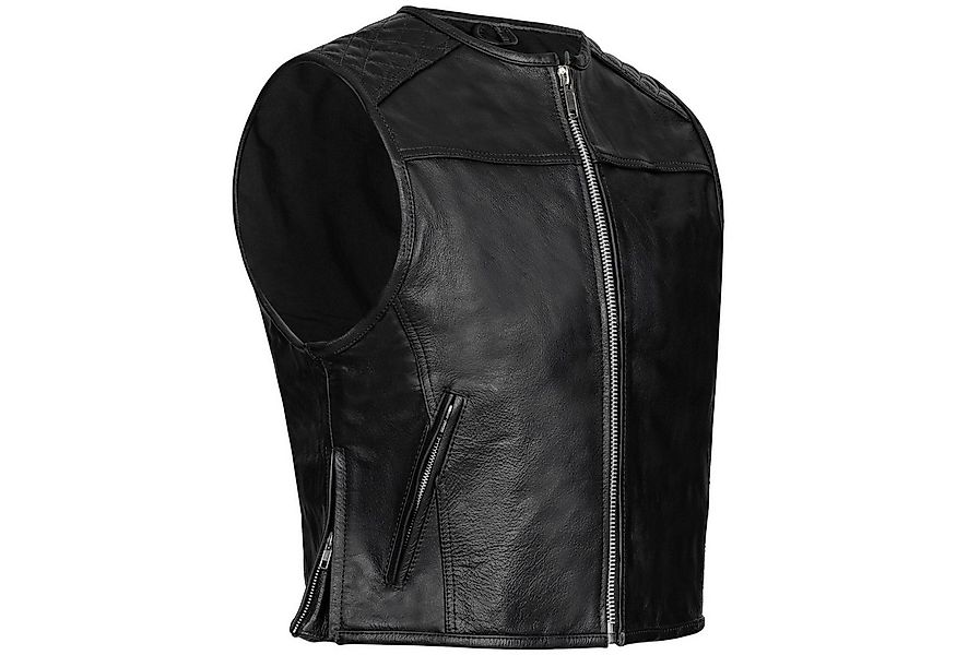 PAULGOS Motorradweste Lederweste Biker Kutte Clubweste Chopper Weste 100% E günstig online kaufen