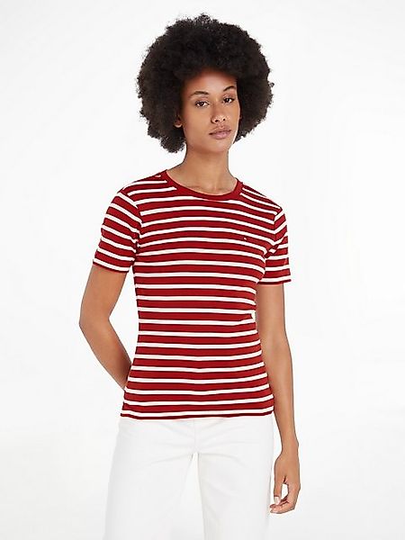 Tommy Hilfiger T-Shirt SLIM CODY C-NK SS mit Logostickerei günstig online kaufen