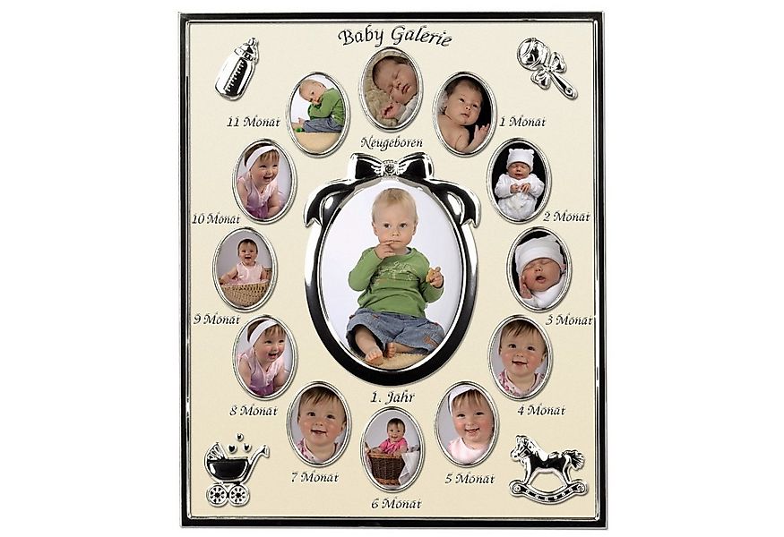Hama Bilderrahmen Baby Portrait-Rahmen 1. Jahr Collage 13 Fotos, für 13 Bil günstig online kaufen