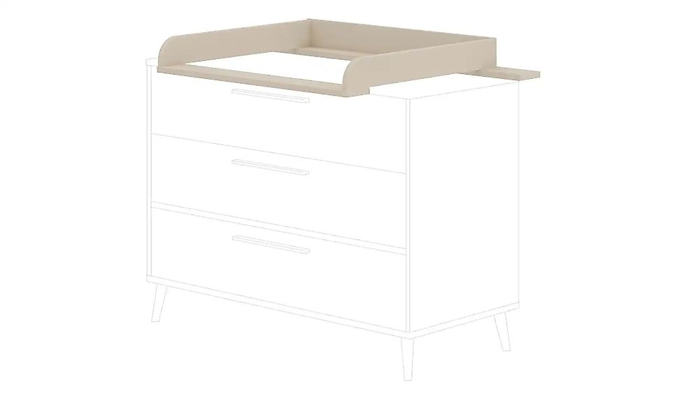 PAIDI Wickelaufsatz  Eefje ¦ beige ¦ Maße (cm): B: 123,5 H: 12,5 T: 79.9 Ba günstig online kaufen