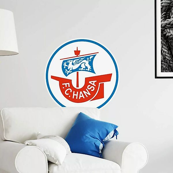 Wall-Art Wandtattoo »Fußball Hansa Rostock Logo«, (1 St.) günstig online kaufen