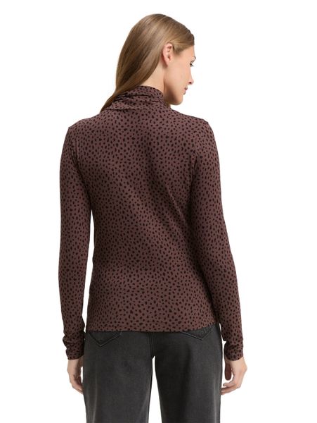 TOM TAILOR Denim Rollkragenshirt mit All-Over günstig online kaufen