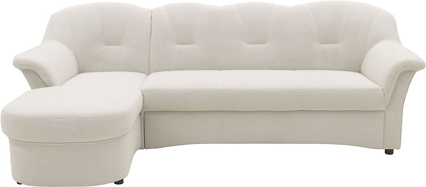 DOMO collection Ecksofa "Flores Schlafsofa, B/T/H: 233/142/86 cm, L-Form" w günstig online kaufen
