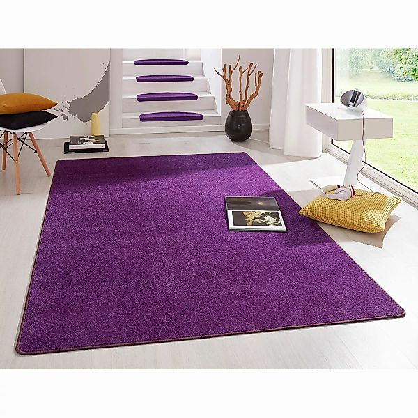 home24 Hanse Home Kurzflorteppich Fancy Violett Rechteckig 160x240 cm (BxT) günstig online kaufen