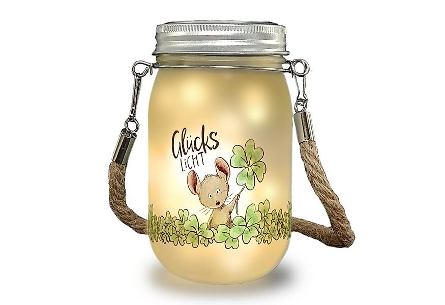 speecheese Dekolicht Maus Solarlicht mit Spruch Glückslicht günstig online kaufen