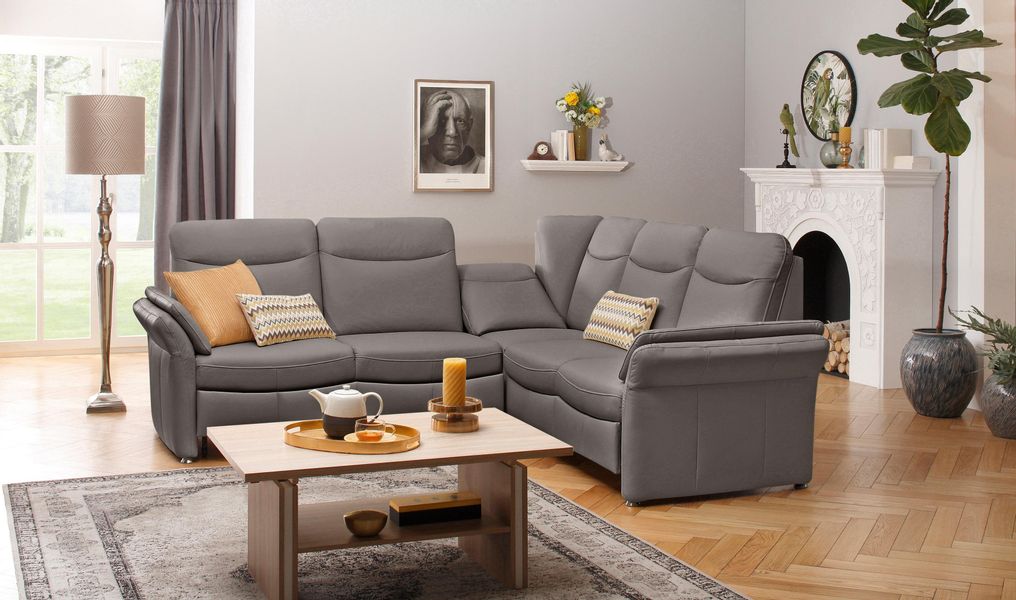 Home affaire Ecksofa "Tahoma L-Form" mit Armlehnfunktion, wahlweise Bettfun günstig online kaufen
