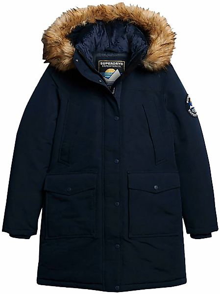 Superdry Steppjacke "EVEREST FAUX FUR PARKA JACKET", mit Kapuze günstig online kaufen